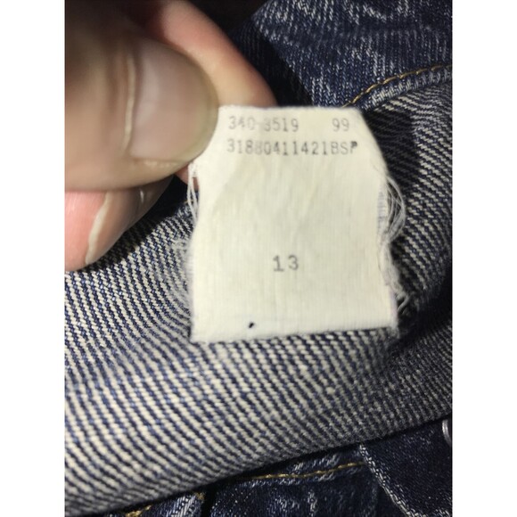 Vintage Lee Riders USA Jean Jacket Sz M Acid Stone Denim Trucker Coat Blue Wash - Picture 3 of 7